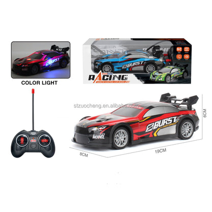 Electric RC Drift Racing Car for Kids – Four-Wheel Sports Toy Vehicle, High-Speed Model Racing Car, Night Racing Toy Gift for Boys and Girls