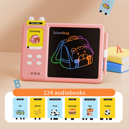 2-in-1 Kids Educational Drawing Board & Talking Flash Cards – Interactive Learning Toy for Toddlers