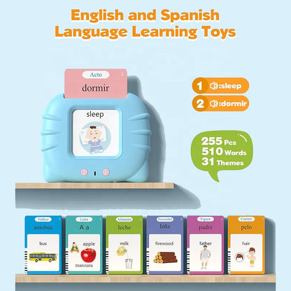 Talking Flash Cards for Toddlers – 224 Words Interactive Educational Learning Toy for Kids