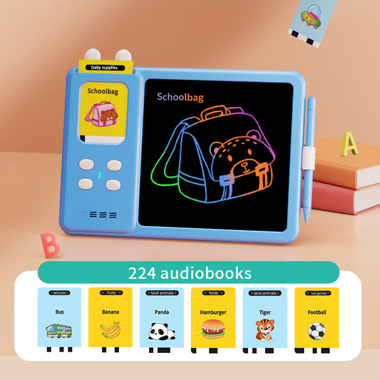 2-in-1 Kids Educational Drawing Board & Talking Flash Cards – Interactive Learning Toy for Toddlers