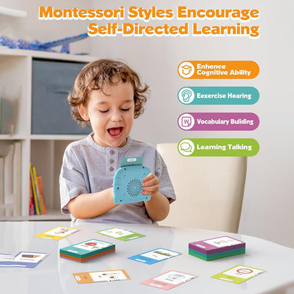 Talking Flash Cards for Toddlers – 224 Words Interactive Educational Learning Toy for Kids