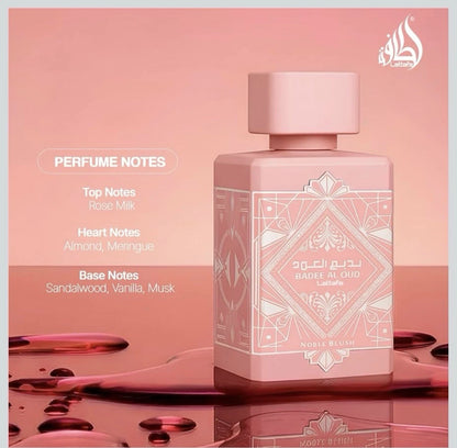 Bade'e Al Oud Noble Blush by Lattafa, 3.4 oz EDP Spray for Women