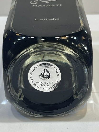 Lattafa Hayaati by Lattafa Eau De Parfum Spray 3.4oz (100ml) for Men New, Sealed