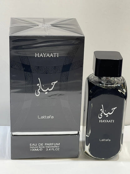 Lattafa Hayaati by Lattafa Eau De Parfum Spray 3.4oz (100ml) for Men New, Sealed