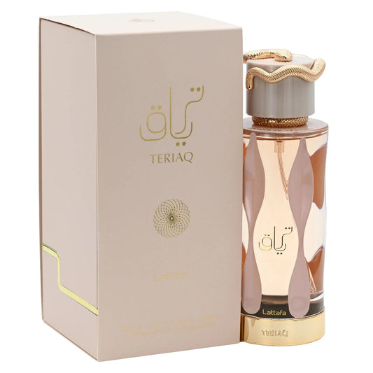 Teriaq by Lattafa perfume for unisex EDP 3.3 / 3.4 oz New in Box
