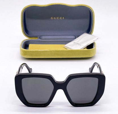 NEW GUCCI GG0956S 003 WOMEN BLACK OVERSIZED SUNGLASSES