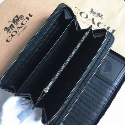 COACH Men's Travel Organizer Double Zip Embossed Signature mahogany 93425 outlet