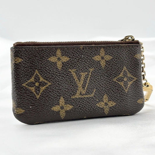 Louis Vuitton Monogram Pochette Clés Key Pouch Brown M62650