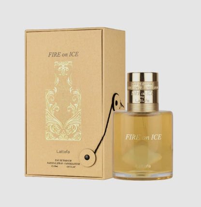 Lattafa Fire on Ice Eau De Parfum Spray 3.7oz 109ml Unisex Long-Lasting Scent
