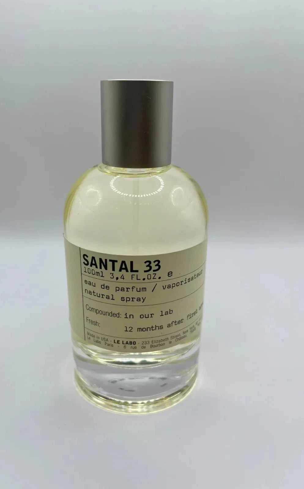 Le Labo Santal 33 3.4 Oz Unisex Eau de Parfum Spray -New Without Box