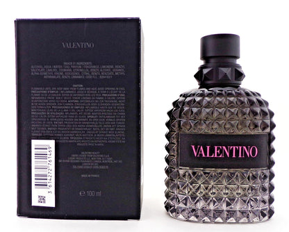 Valentino Uomo BORN IN ROMA 3.4 oz. EDT Spray for Men. New. NO CELLOPHANE