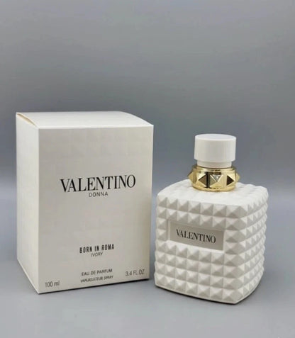 VALENTINO DONNA BORN IN ROMA IVORY EAU DE PARFUM SPRAY 3.4 Oz / 100 ml NEW