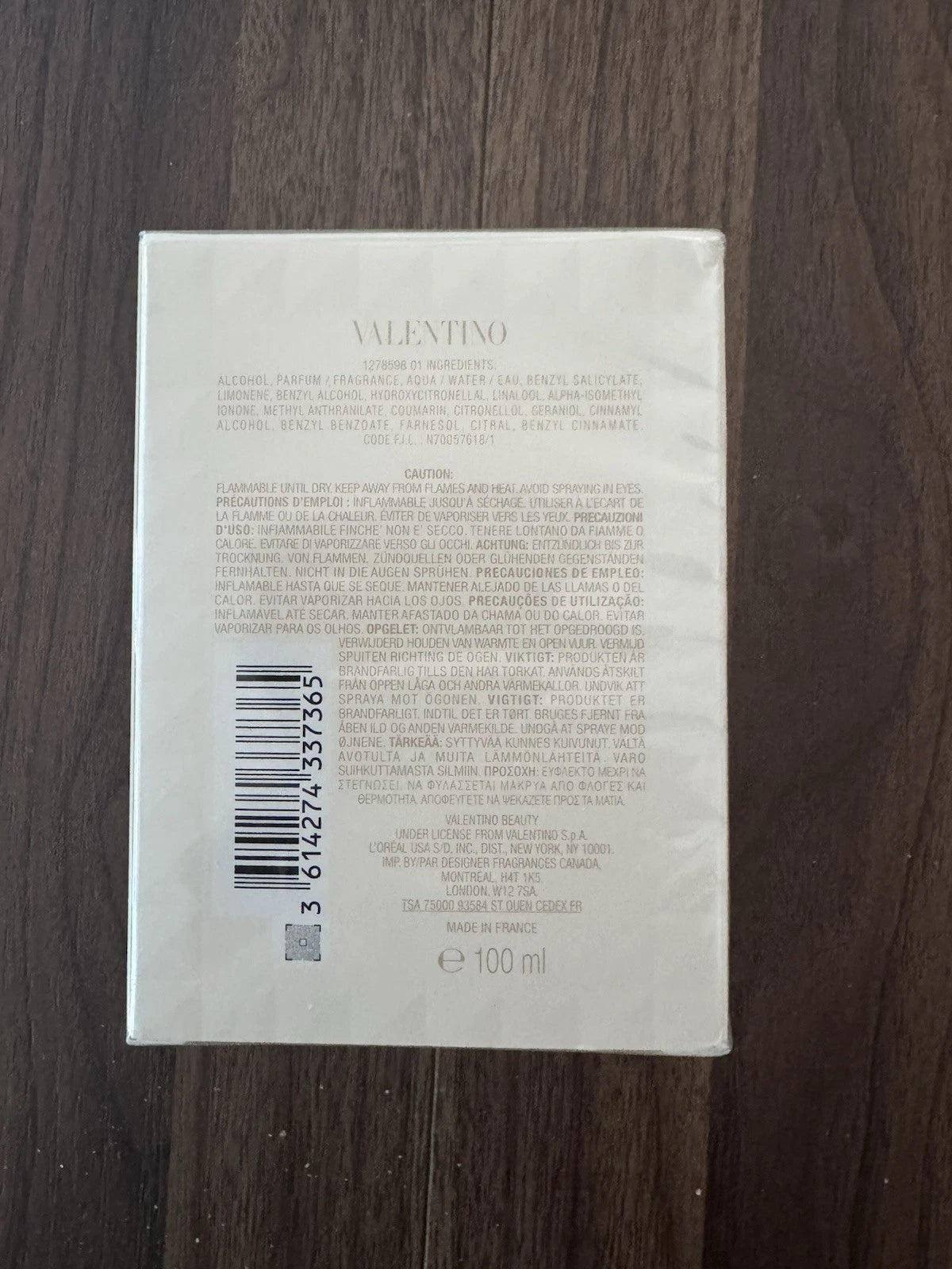 VALENTINO DONNA BORN IN ROMA IVORY EAU DE PARFUM SPRAY 3.4 Oz / 100 ml NEW