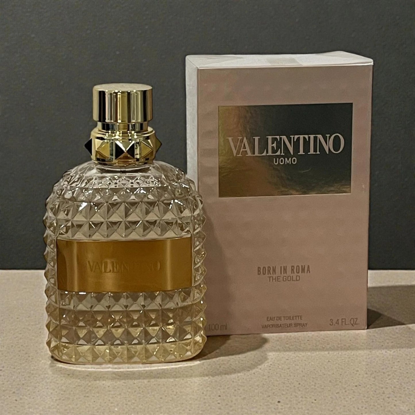 Valentino Uomo Born In Roma The Gold 3.4oz Eau De Toilette Men Sealed US Seller