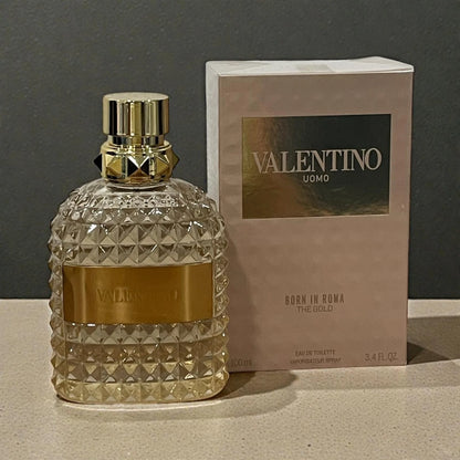 Valentino Uomo Born In Roma The Gold 3.4oz Eau De Toilette Men Sealed US Seller