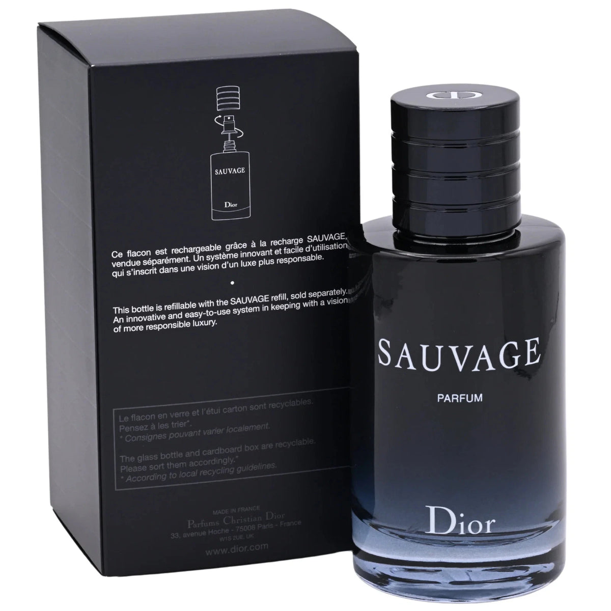 Sauvage Parfum by Christian Dior for man 3.3 / 3.4 oz New in Box