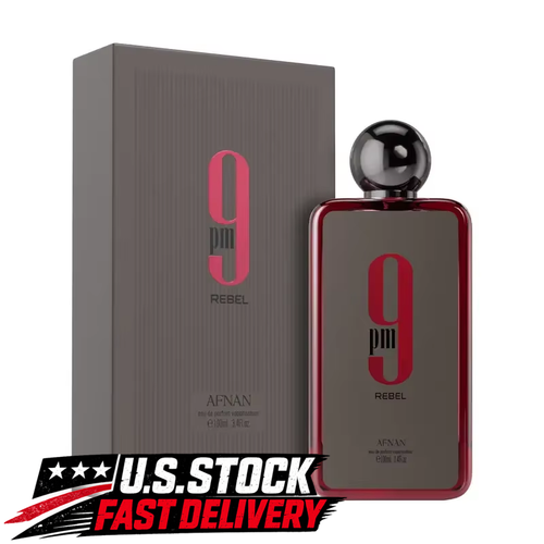 Afnan 9PM Rebel Eau de Parfum EDP for Men 3.4 fl oz 100ml