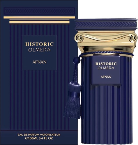 Afnan Historic Olmeda Eau De Parfum Spray for Men, 3.4 Fl. Oz,Pink Pepper,Cedar