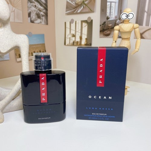 Prada Luna Rossa Ocean 3.3 oz Eau De Parfum EDP Cologne for Men (New with Box)